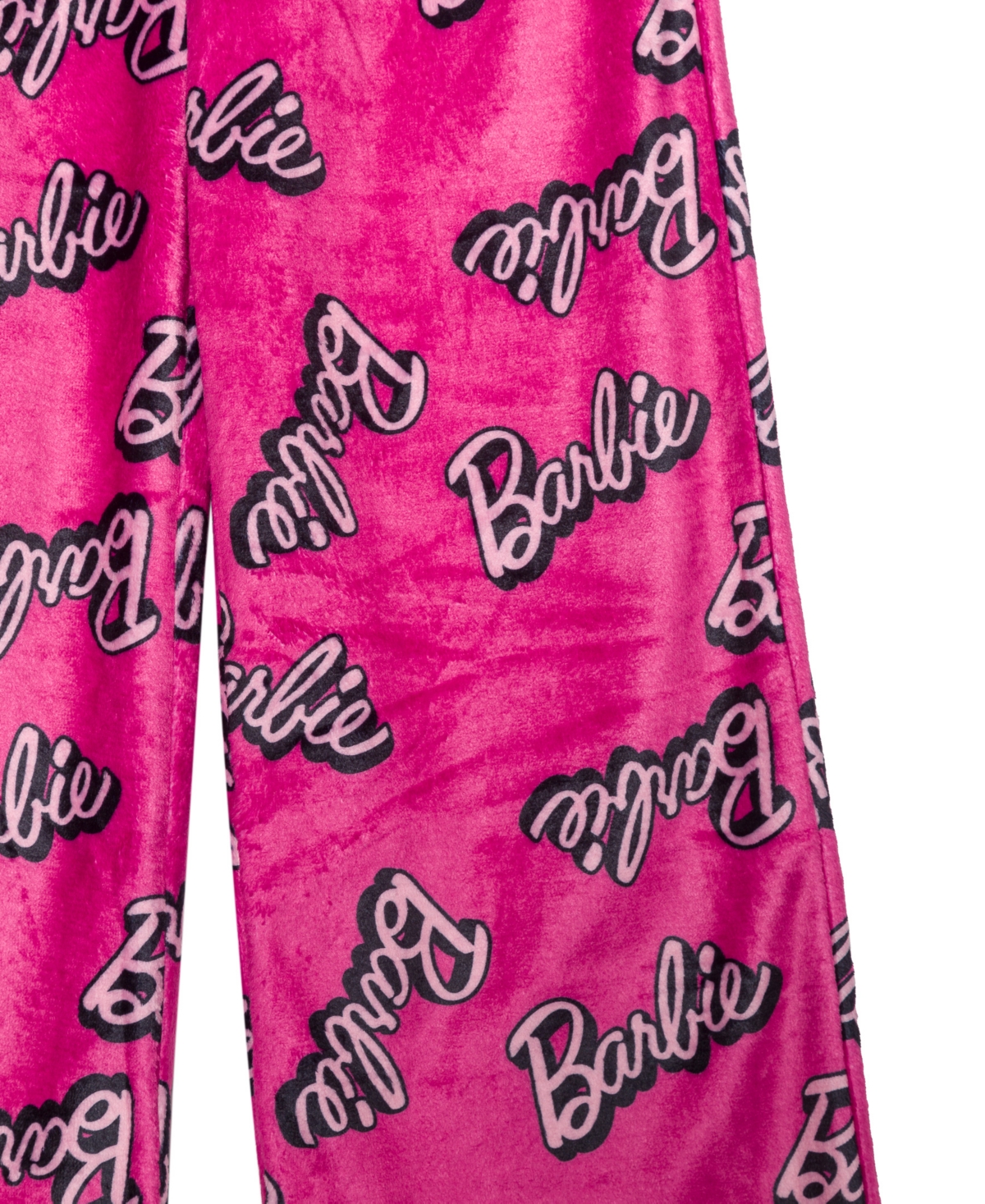 Shop Barbie Big Girls Logo Plush Lounge Pant In Pink