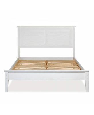 Modern Solid Pine Platform Bed – Sturdy Wood Slat Frame with Contemporary Design for Any Bedroom