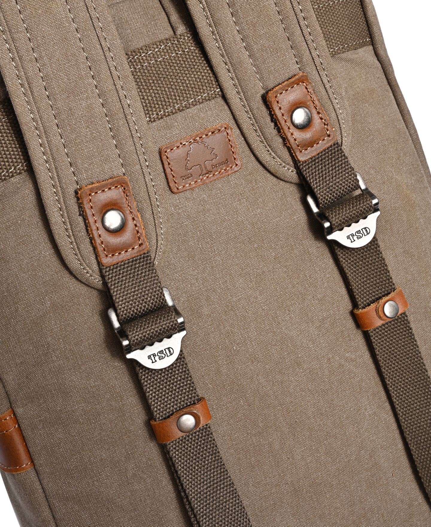 Рюкзак TSD BRAND Foothill Ranch Medium Canvas, цвет: Оливковый — фото 7