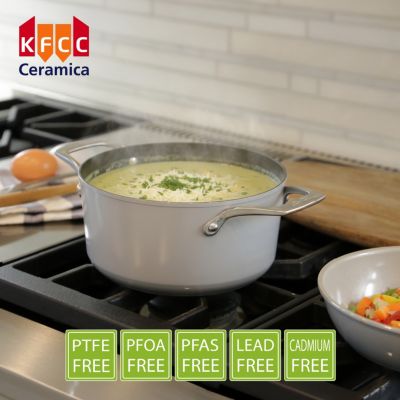 - CeraTerra - 2.8 Quart Soup Pot with Cover