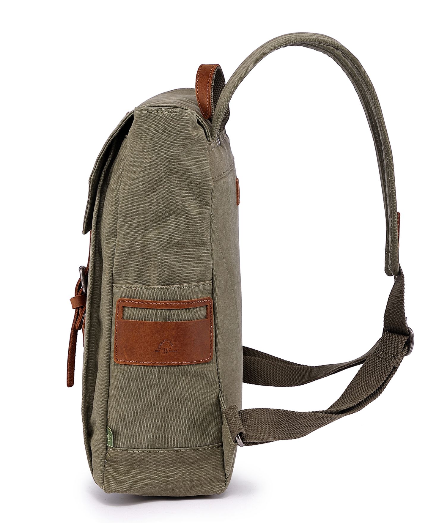 Рюкзак TSD BRAND Sunny Trail Canvas, цвет: Армейский зелёный — фото 7