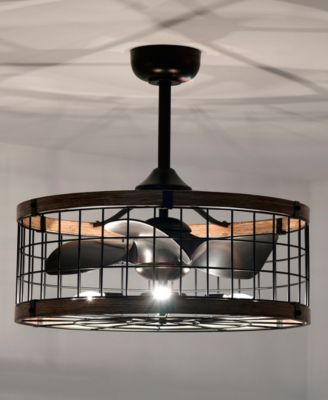 24.8" Selma Indoor Ceiling Fan with Light Kit and Remote