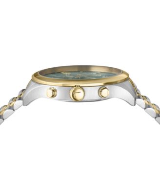 Men's Swiss Chronograph Duo Two-Tone Stainless Steel Bracelet Watch 42mm