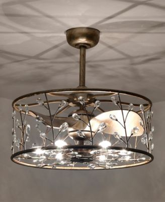 24.4" Onyx 6-Light Indoor Ceiling Fan with Light Kit and Remote