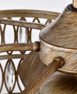 24.4" Onyx 6-Light Indoor Ceiling Fan with Light Kit and Remote