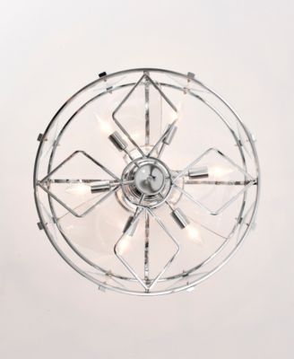 24.8" Dalya 6-Light Indoor Ceiling Fan with Light Kit and Remote