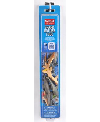 Nature Tube Shark Figurines, 12 Pieces