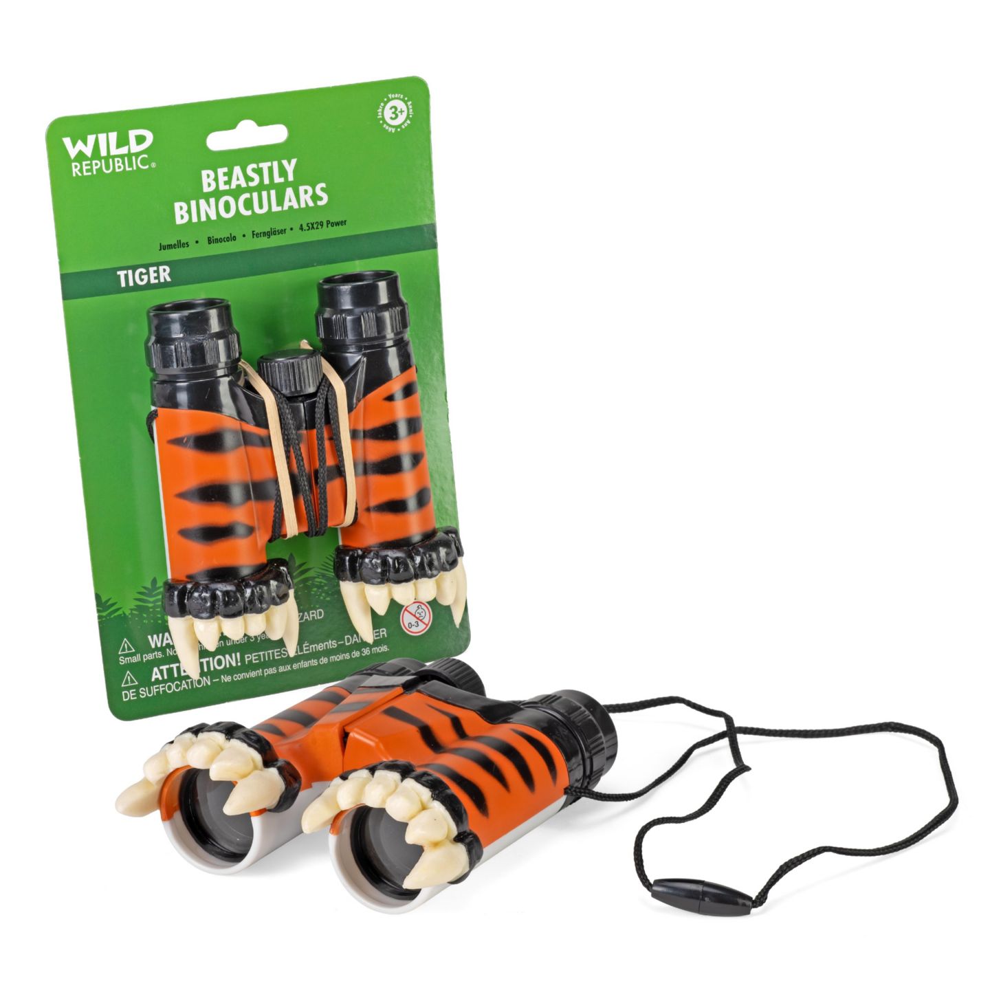 Детская фигурка Wild Republic Tiger Beastly Binoculars 1-Piece Figurine, Ages 3+ — фото 1