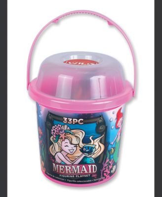 Bucket Mermaid Figurines, 33 Pieces