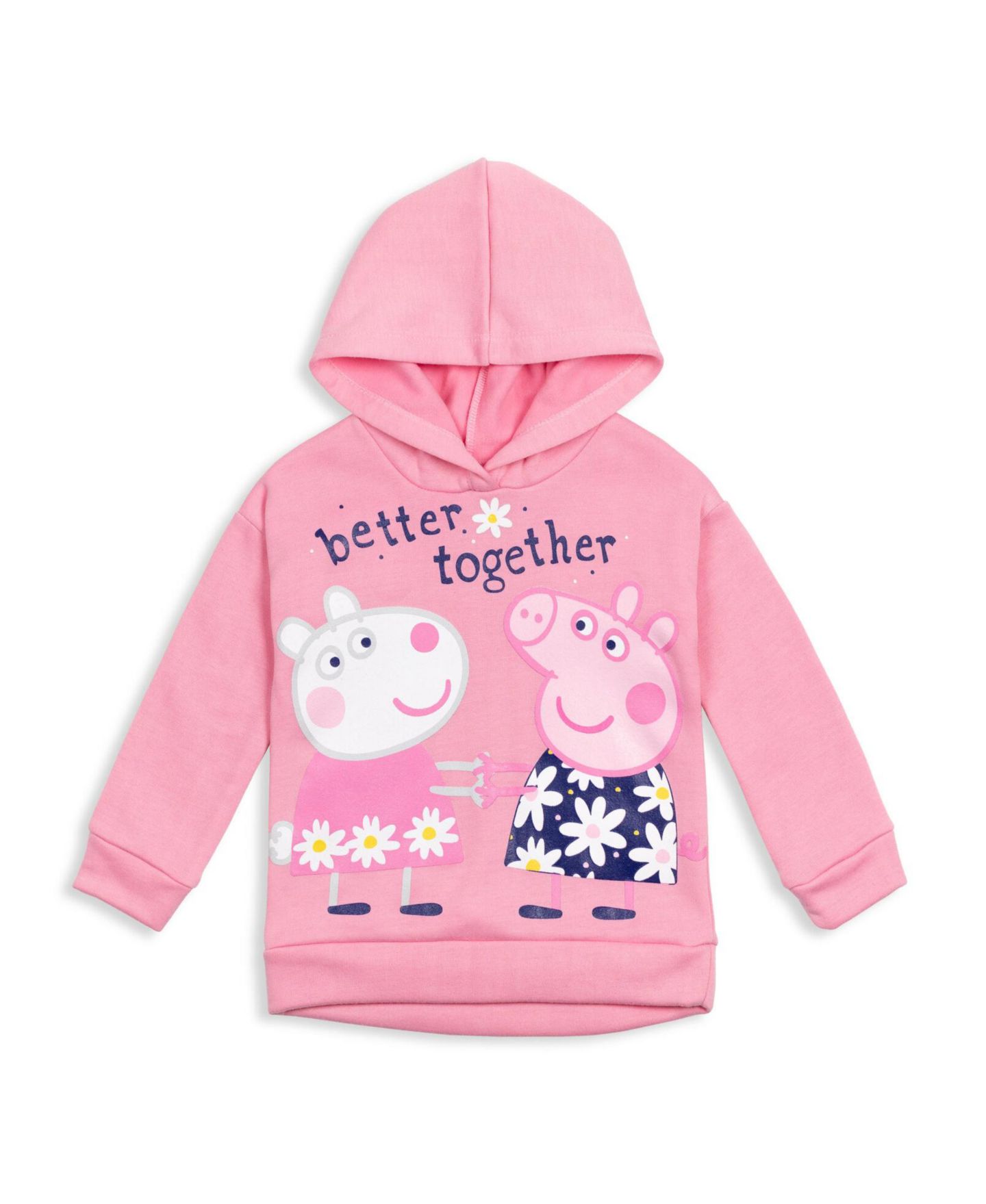 Комплекты Peppa Pig Pullover Fleece Hoodie and Leggings Outfit Set для девочек, цвет: Розовый / Синий — фото 2