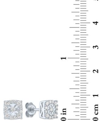 2-Pc. Set Lab Grown Diamond Pendant Necklace & Matching Stud Earrings (1 ct. t.w.) in Sterling Silver