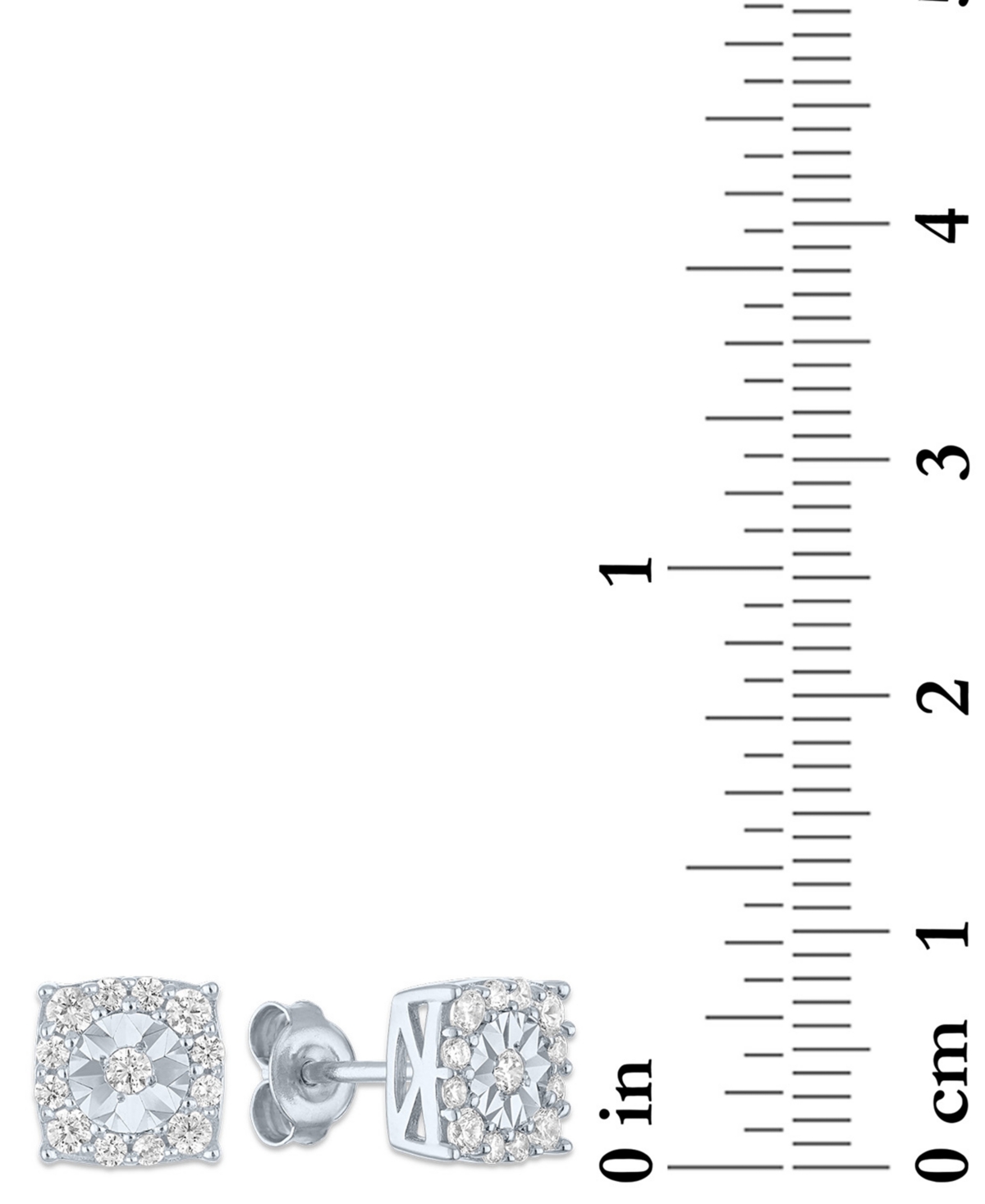 Forever Grown Diamonds 2-pc. Set Lab Grown Diamond Pendant Necklace & Matching Stud Earrings (1 Ct. T.w.) In Sterling Silve In Sterling Silver