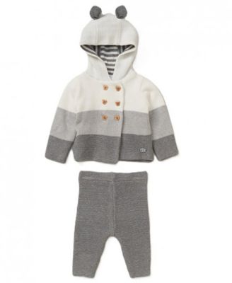 Baby Boys and Girls Variegated Jacket and Trouser Knitted, 2-Piece Set
