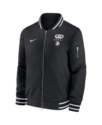 Men's Black Army Black Knights 2024 Rivalry Collection Full-Zip Bomber Jacket