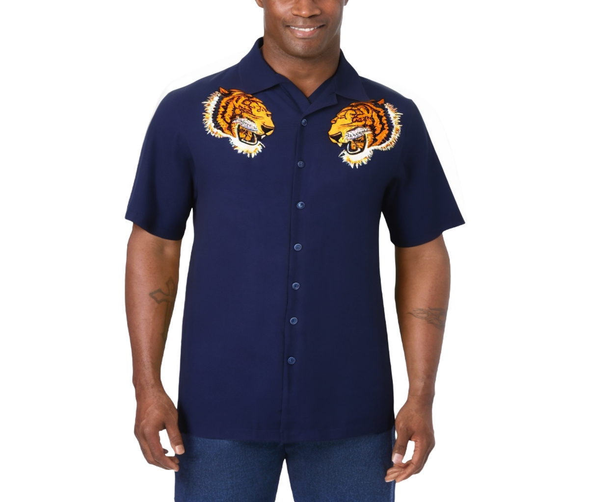 KingSize Big & Tall Colorblock Camp Shirt