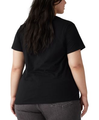 Trendy Plus Size Perfect Logo Cotton T-Shirt