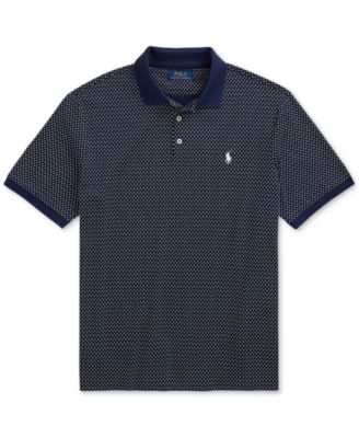 Men's Classic-Fit Print Soft Cotton Polo Shirt