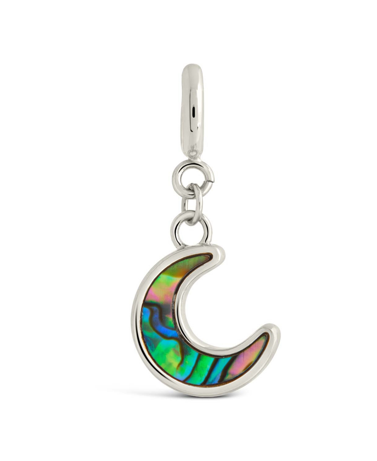 Blue Moon Abalone Charms - Silver