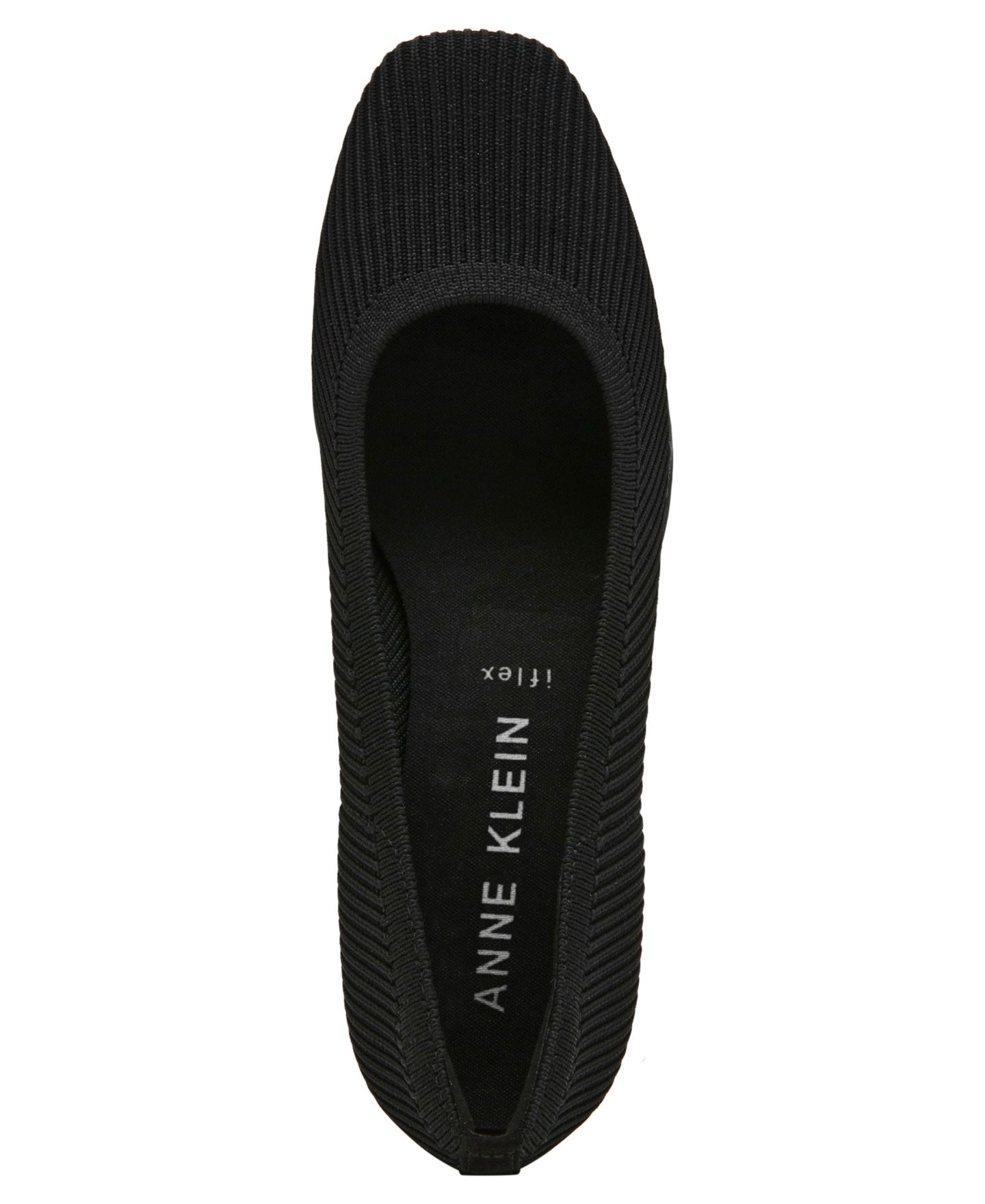 Женские туфли Anne Klein Wisher Knit Wedge Pumps, цвет: Чёрный вязаный — фото 4