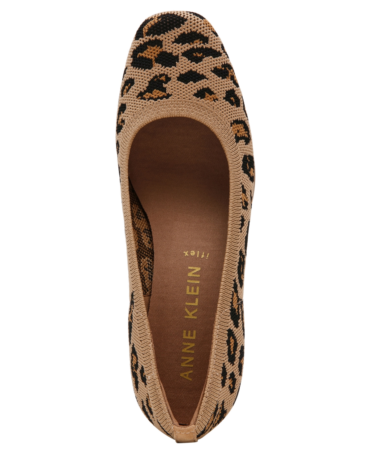 Anne Klein Women's Wisher Wedge Slip On Flats In Leopard Knit