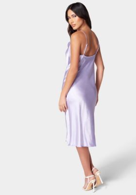 Women's Satin Midi Slip Dress
