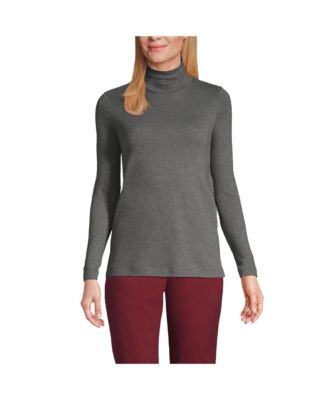Women's Supima Cotton Fitted Long Sleeve Turtleneck