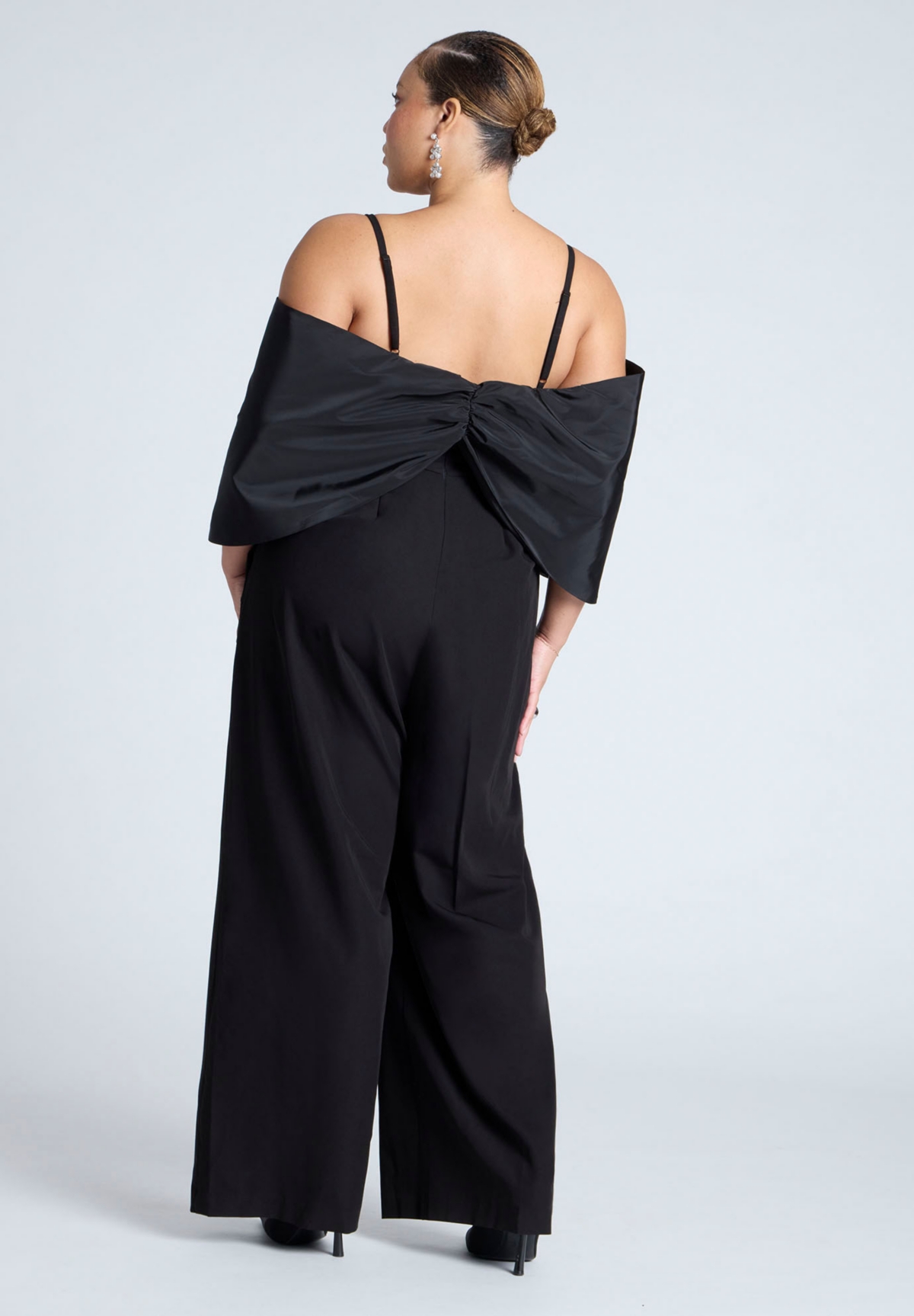 Eloquii Plus Size Big Bow Jumpsuit