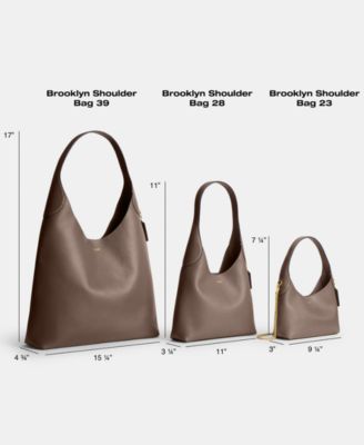 COACH Brooklyn 28 Medium Leather Shoulder Bag - Macy's