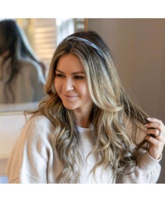 Thin Braid Headband - Light Wash Denim