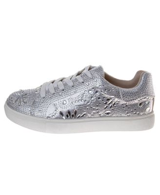 Little Girls Glitzy Sneakers. (Little Kids/Big Kids)