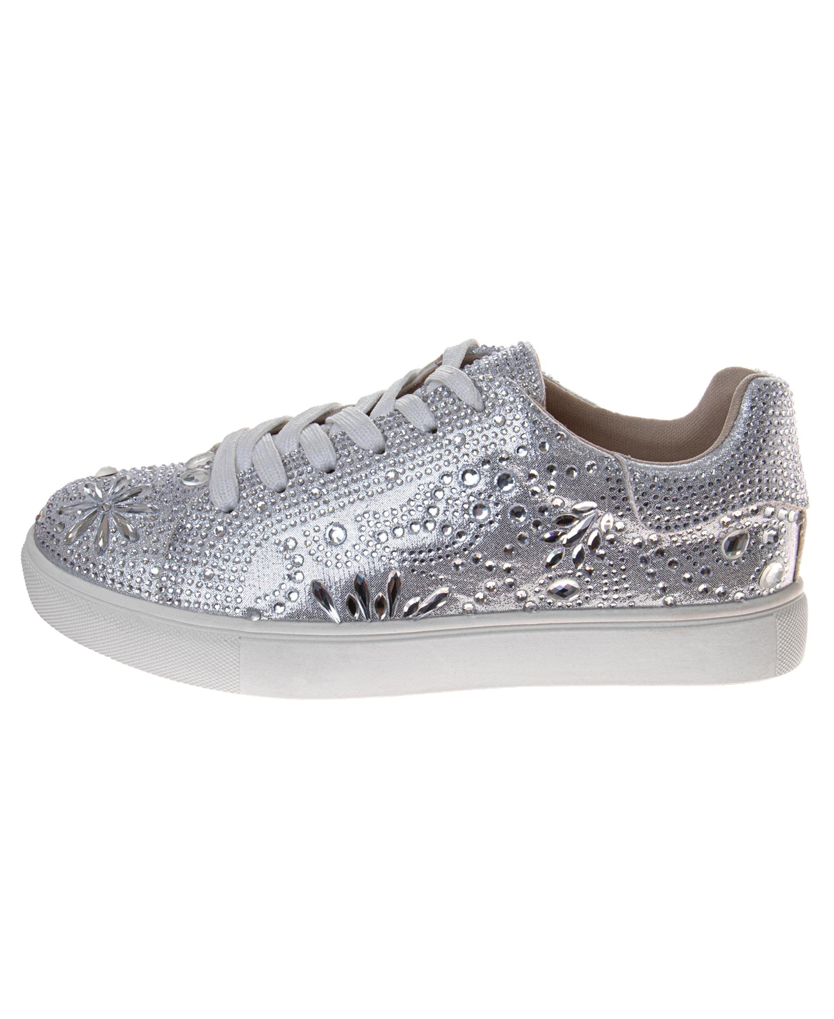 Badgley Mischka Little Girls Glitzy Sneakers. (Little Kids/Big Kids)
