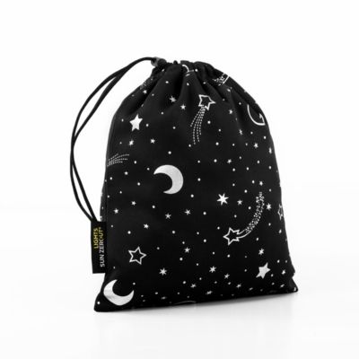 Lights Out Stars Starry Night Portable Travel 100% Blackout Rod Pocket Curtain Panel