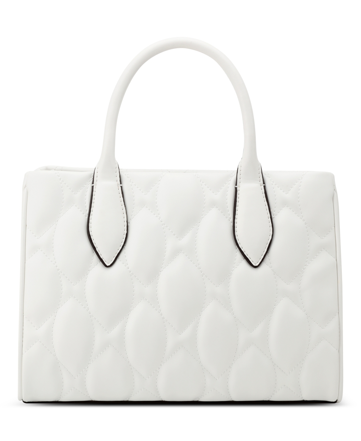 Shop Nine West Designer Rue Medium Satchel Bag In Optic White