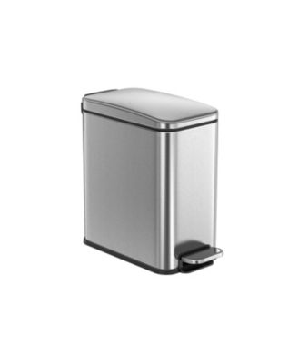 2.6 Gallon Bathroom Trash Can, Small Bin with Lid for Compact Waste Disposal