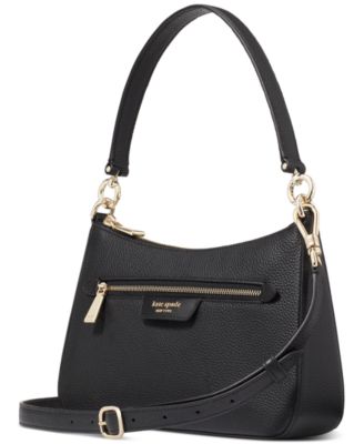 Hudson Small Pebbled Leather Convertible Crossbody Bag