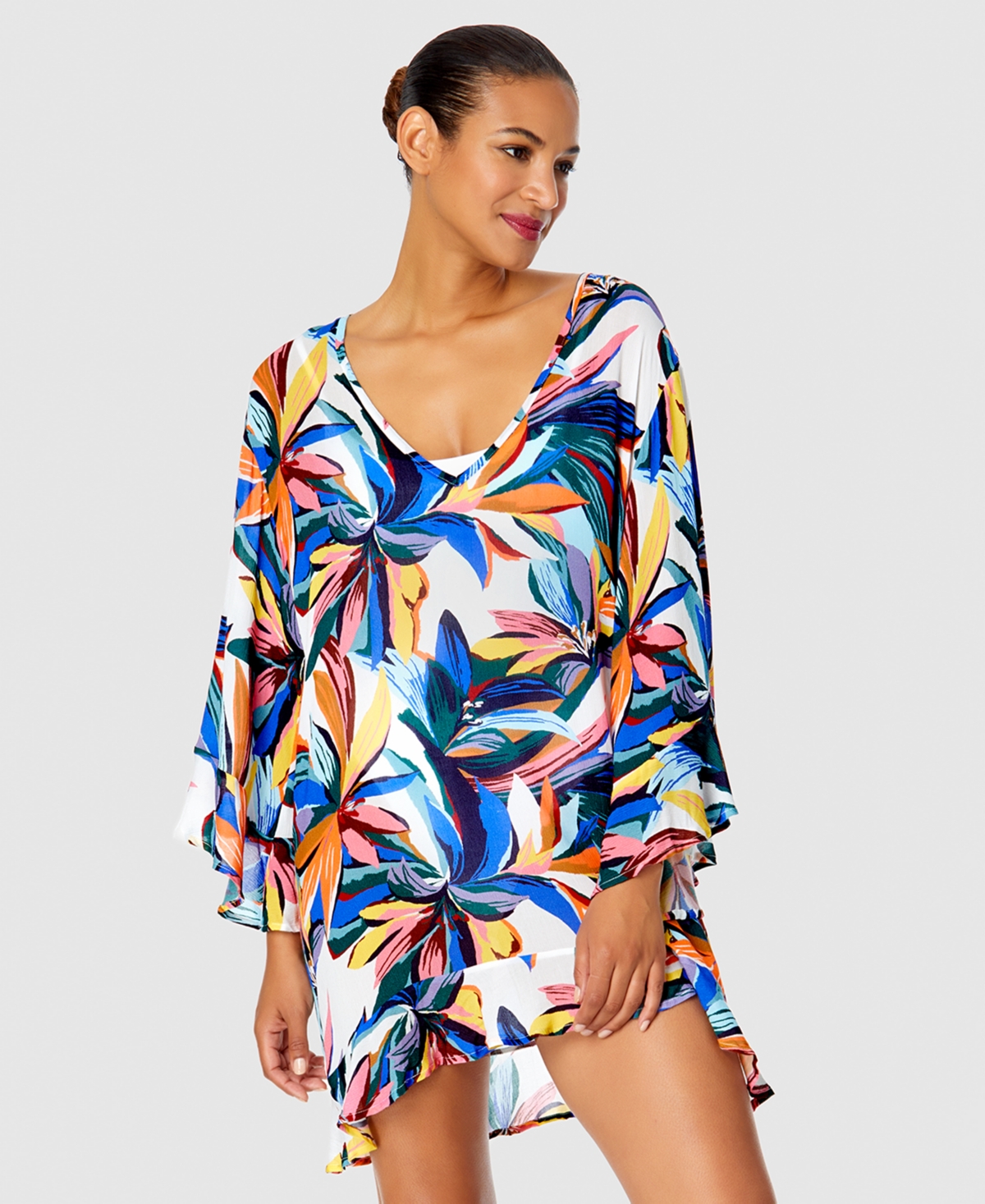 Anne Cole Women's Printed Tunic Swim Cover-Up