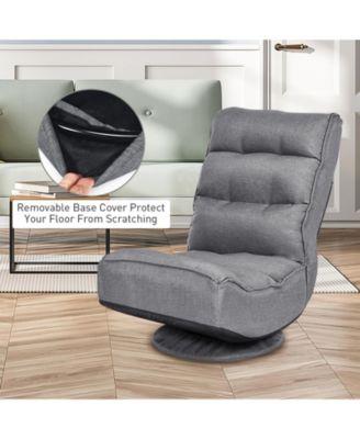 5-Position Folding Floor Gaming Chair