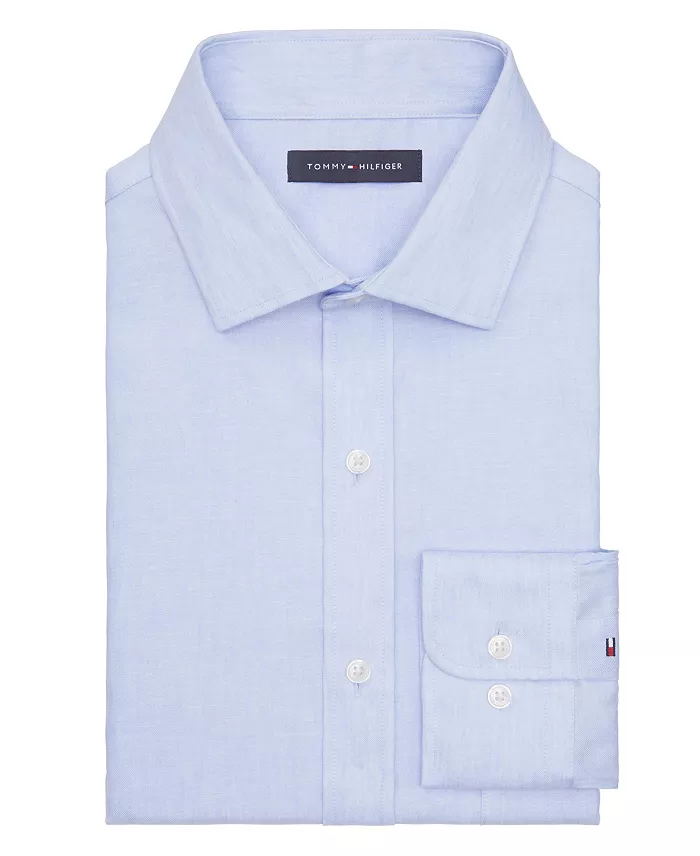 Mens Regular Fit Linen Dress Shirt - thumbnail 6