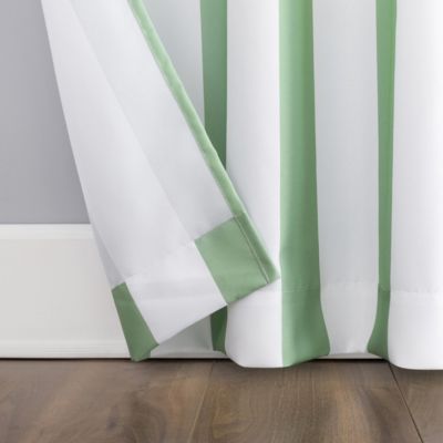 Valencia Cabana Stripe Indoor/Outdoor UV Protectant Room Darkening Grommet Curtain Panel