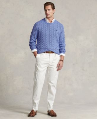 Men's Cable-Knit Cotton Sweater