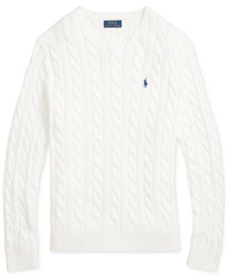 Men's Cable-Knit Cotton Sweater