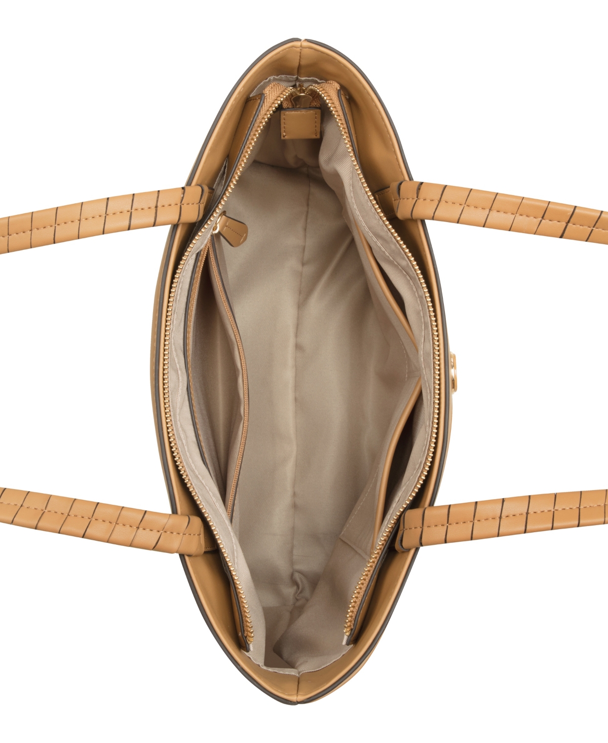 Nine West Erina Triple Compartment Tote Bag In Dark Camel