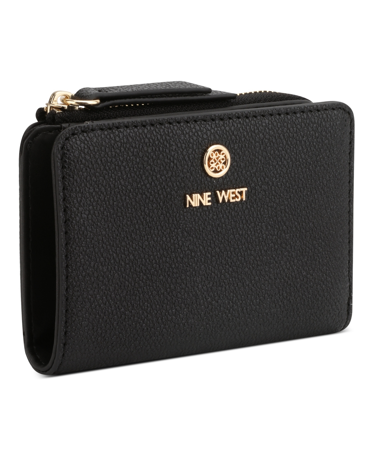 Nine West Lockup Card Case Wallet In Black