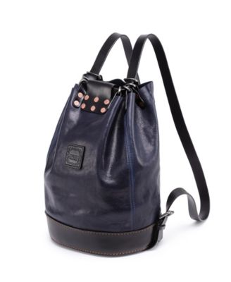 Women's Leather Canna Bucket Backpack