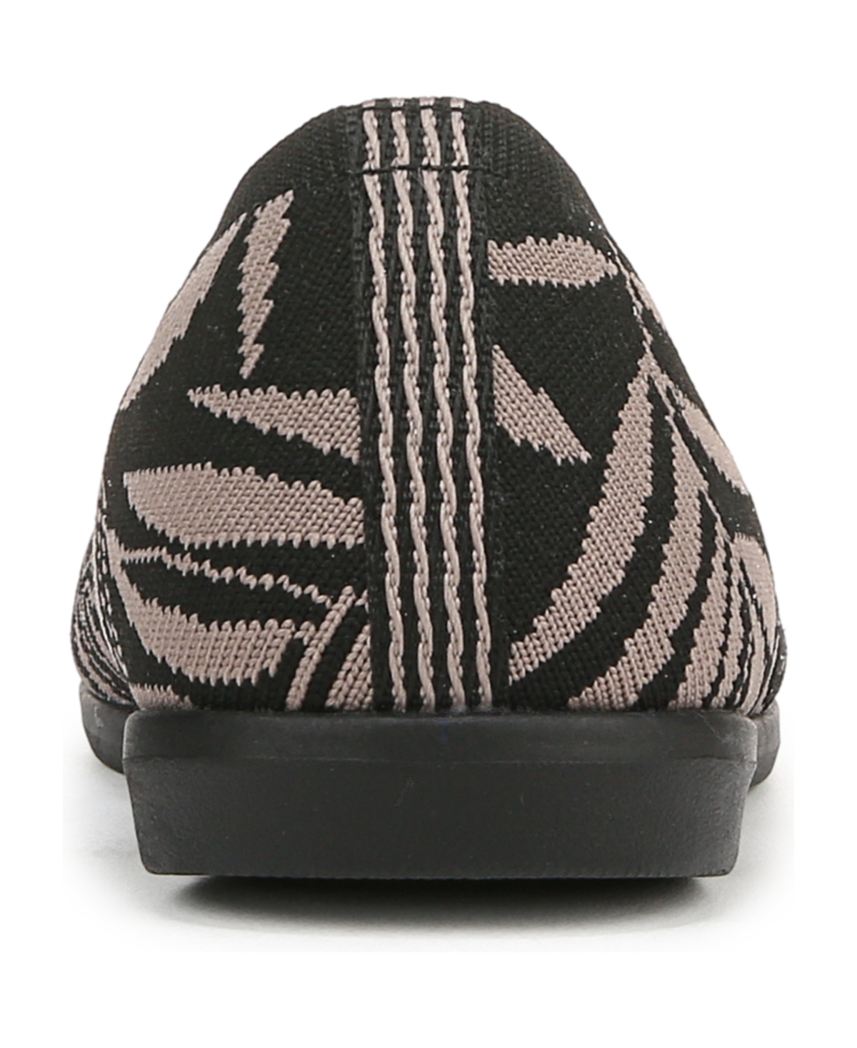 Bzees Women's Kit 2 Washable Round Toe Ballerina Flats In Black Knit Fabric