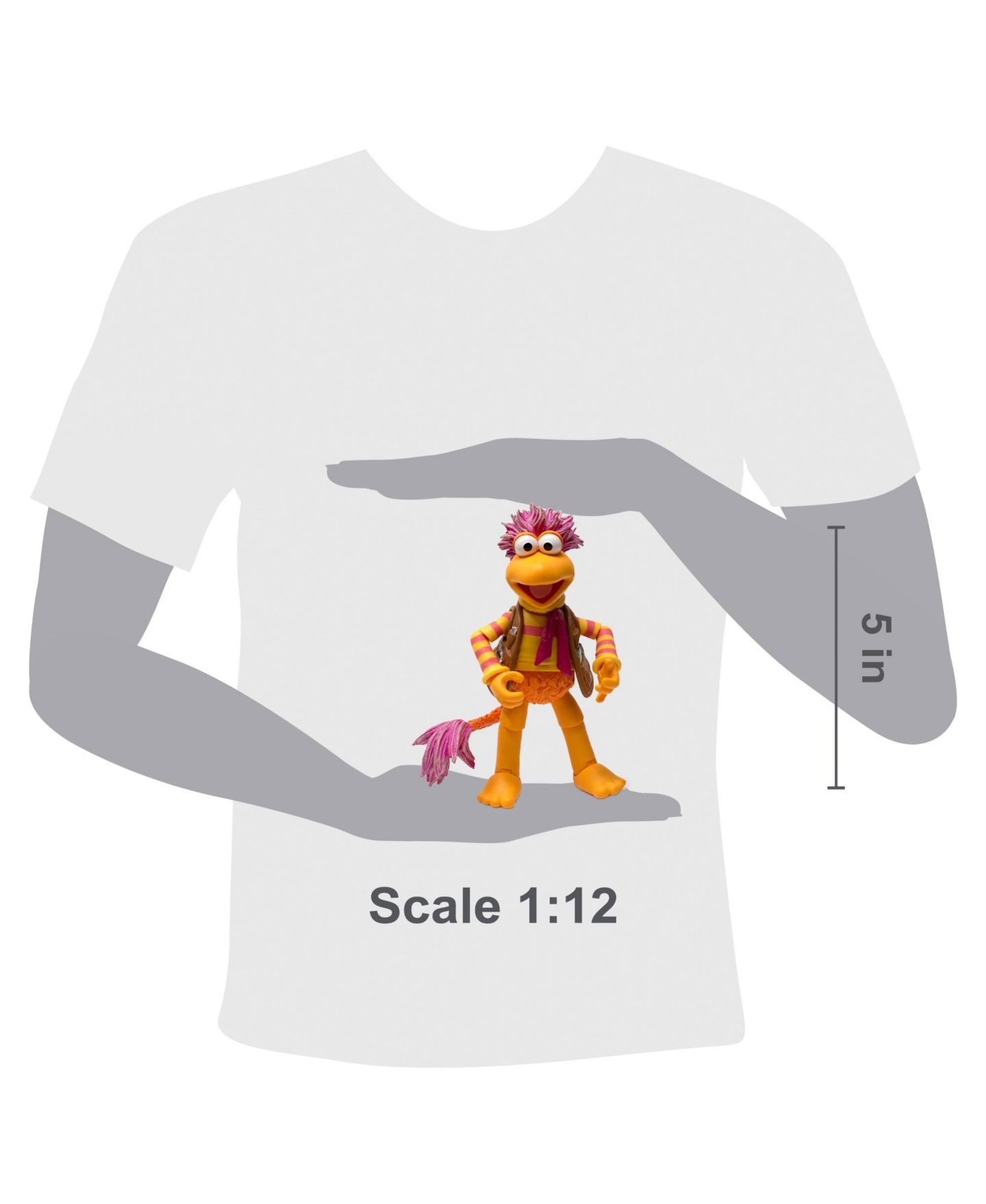 Коллекционная фигурка Fraggle Rock Gobo с подвижными частями, 5", масштаб 1:12, от 8 лет, цвет: Open Miscellaneous — фото 4