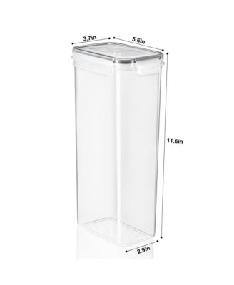 2 Pack Airtight (2.6L/88.4oz) Cereal Dispenser Container Set with Lids - Easy Pour, Stackable, Store Dry Food, Rice Pasta and more