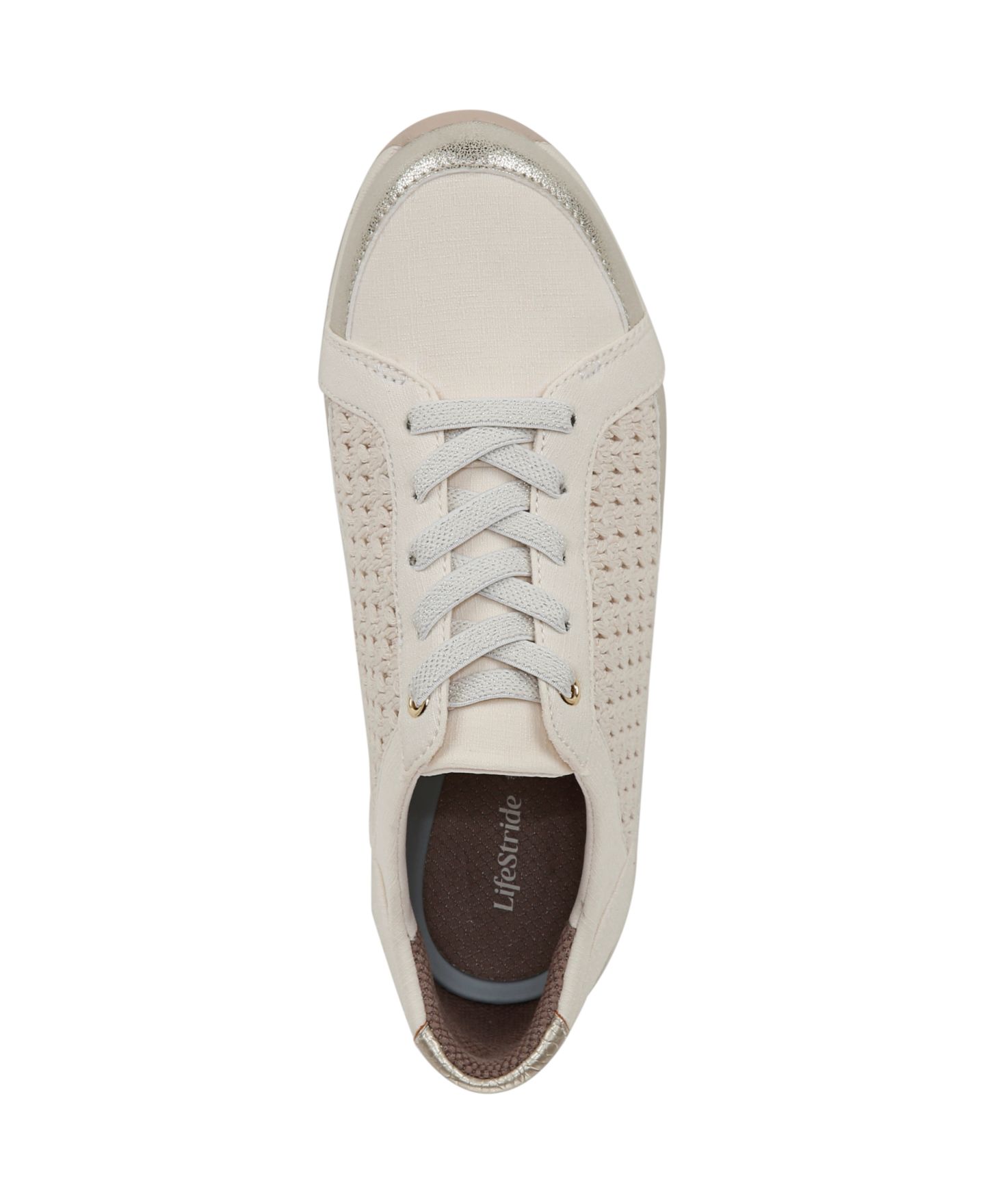 Женские кроссовки LifeStride Recover Washable Lace Up, цвет: Сливочный — фото 5