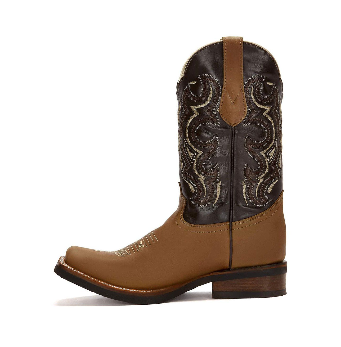 Мужские ботинки Forastero Men Leather Boots Western Cowboy, цвет: Коричневый — фото 2