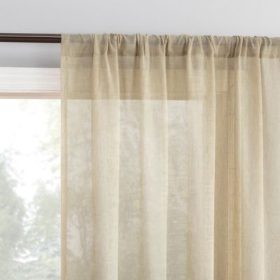 Slub Textured Linen Blend Curtain